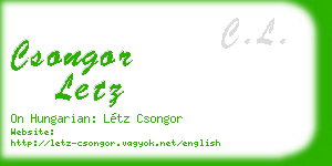 csongor letz business card