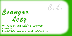 csongor letz business card